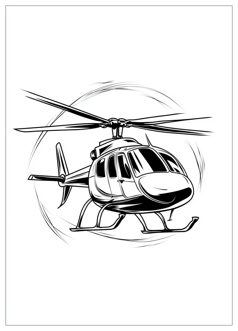 Hubschrauber Ausmalbilder 4