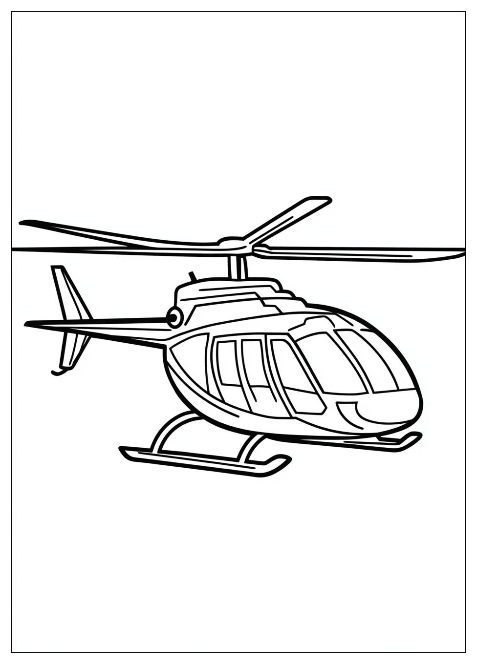 Hubschrauber Ausmalbilder 5