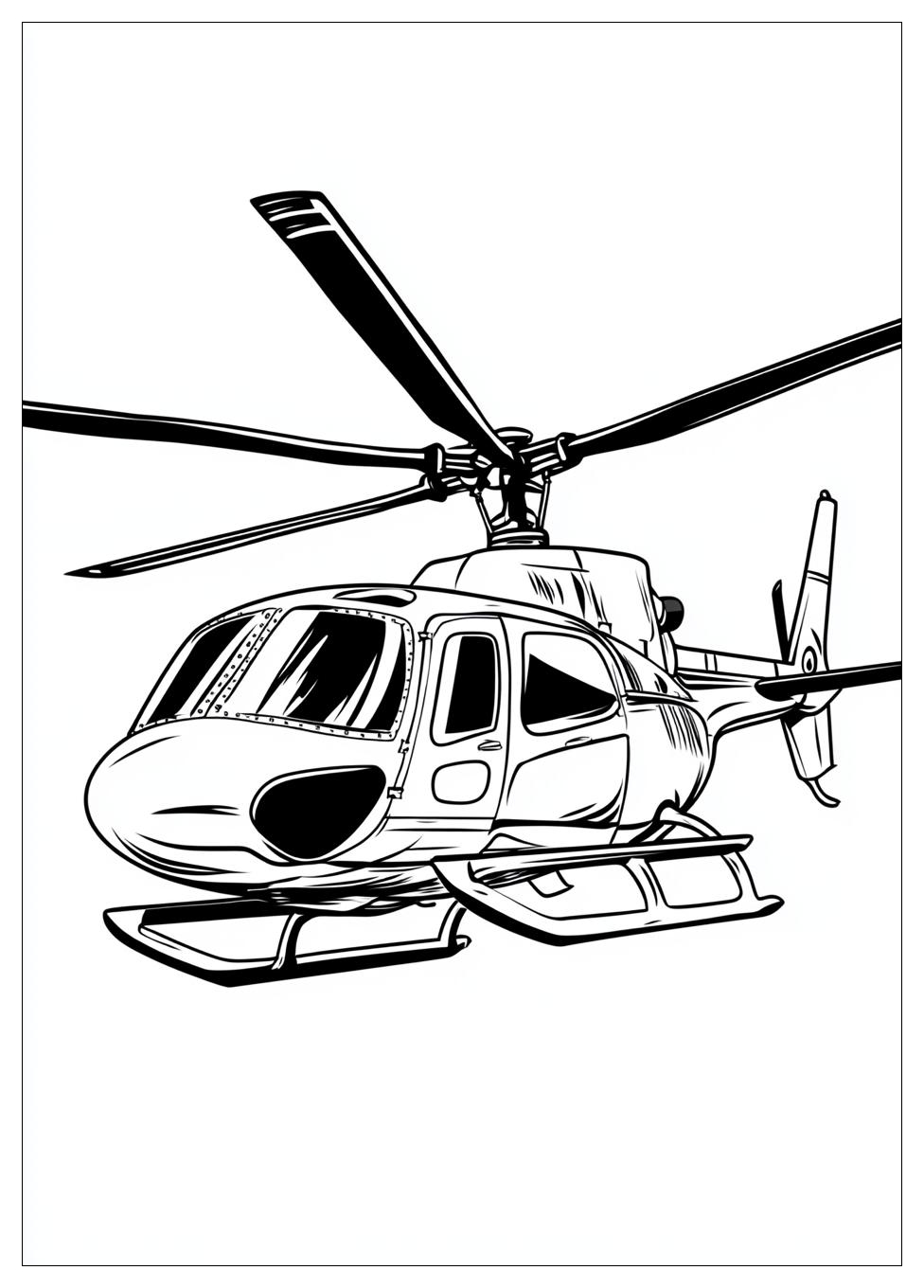 Hubschrauber Ausmalbilder 7