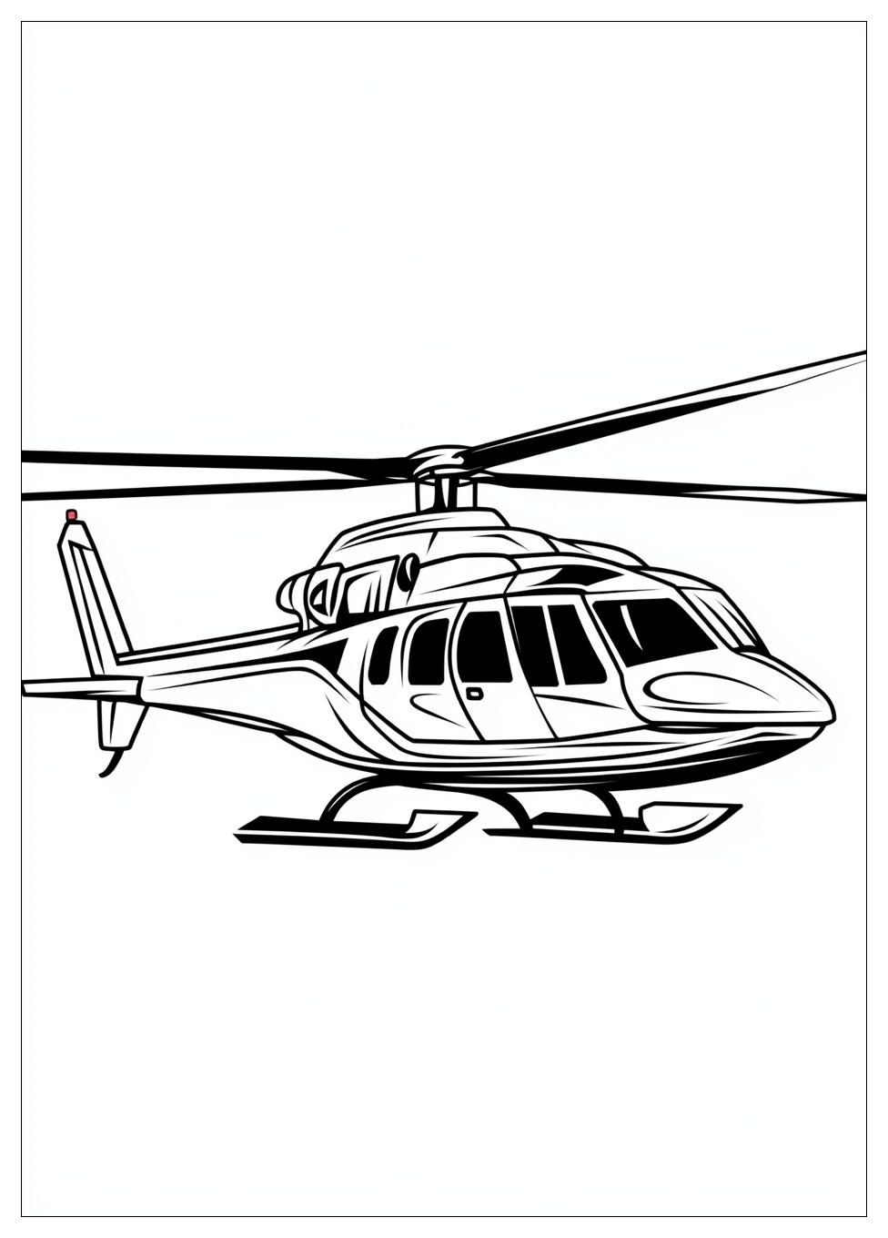 Hubschrauber Ausmalbilder 9