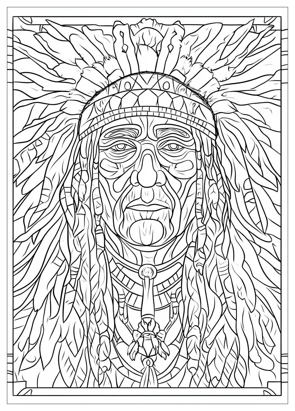 Indianer Ausmalbilder 12