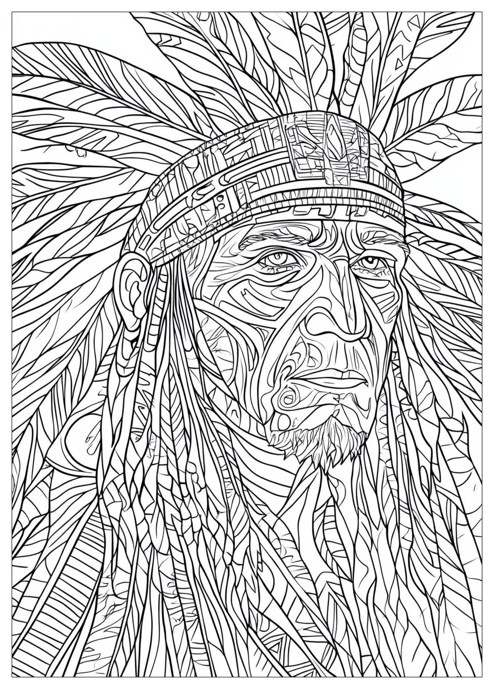 Indianer Ausmalbilder 21