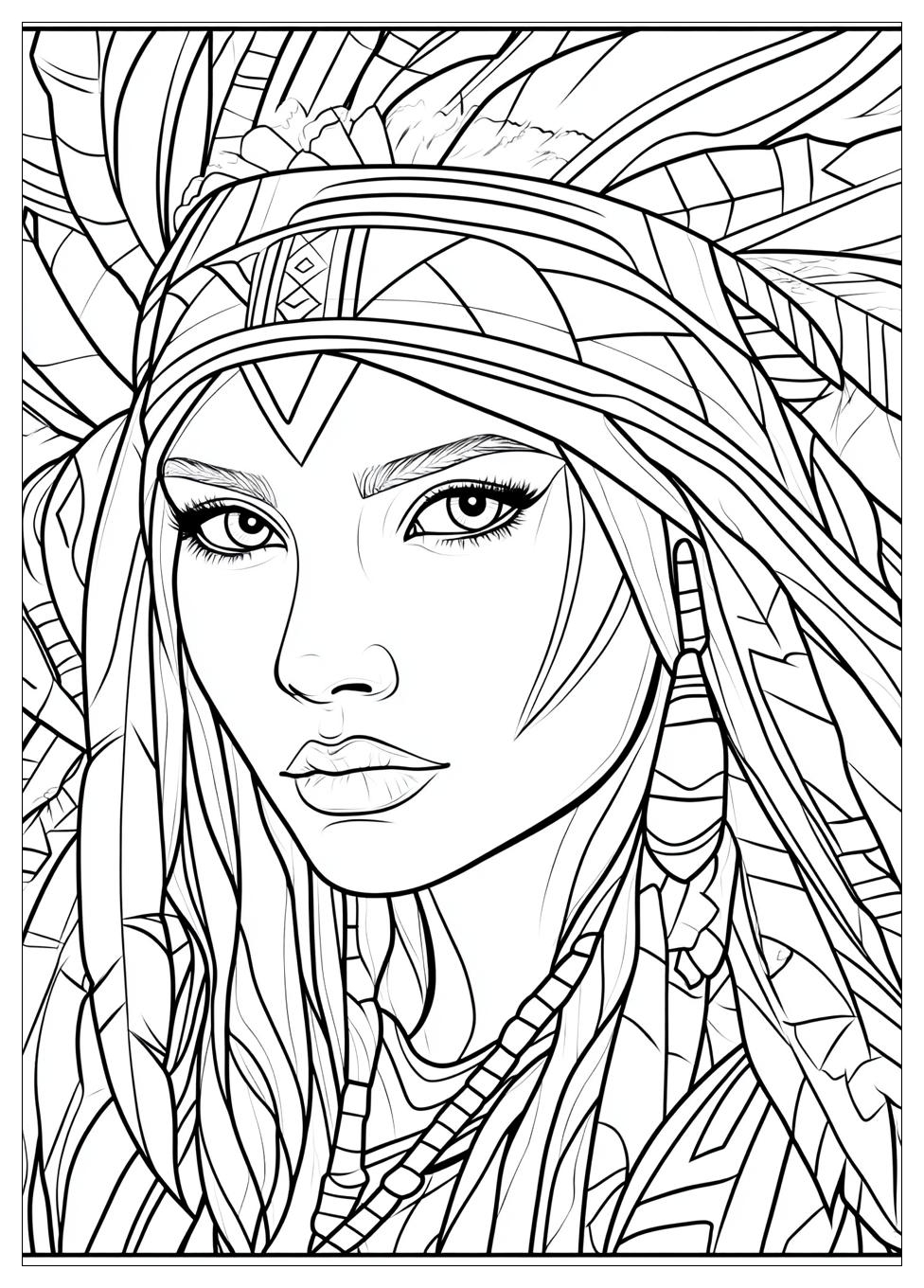 Indianer Ausmalbilder 9