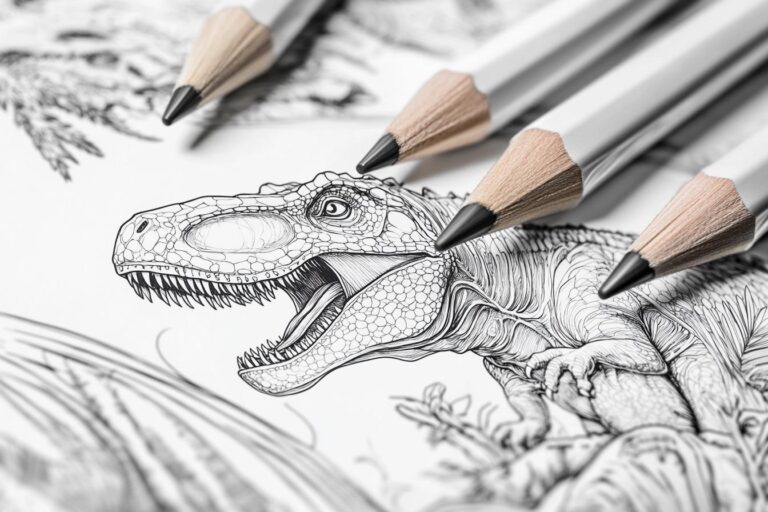 Jurassic Park Ausmalbilder : Dino-Kreativität für kleine Paläontologen