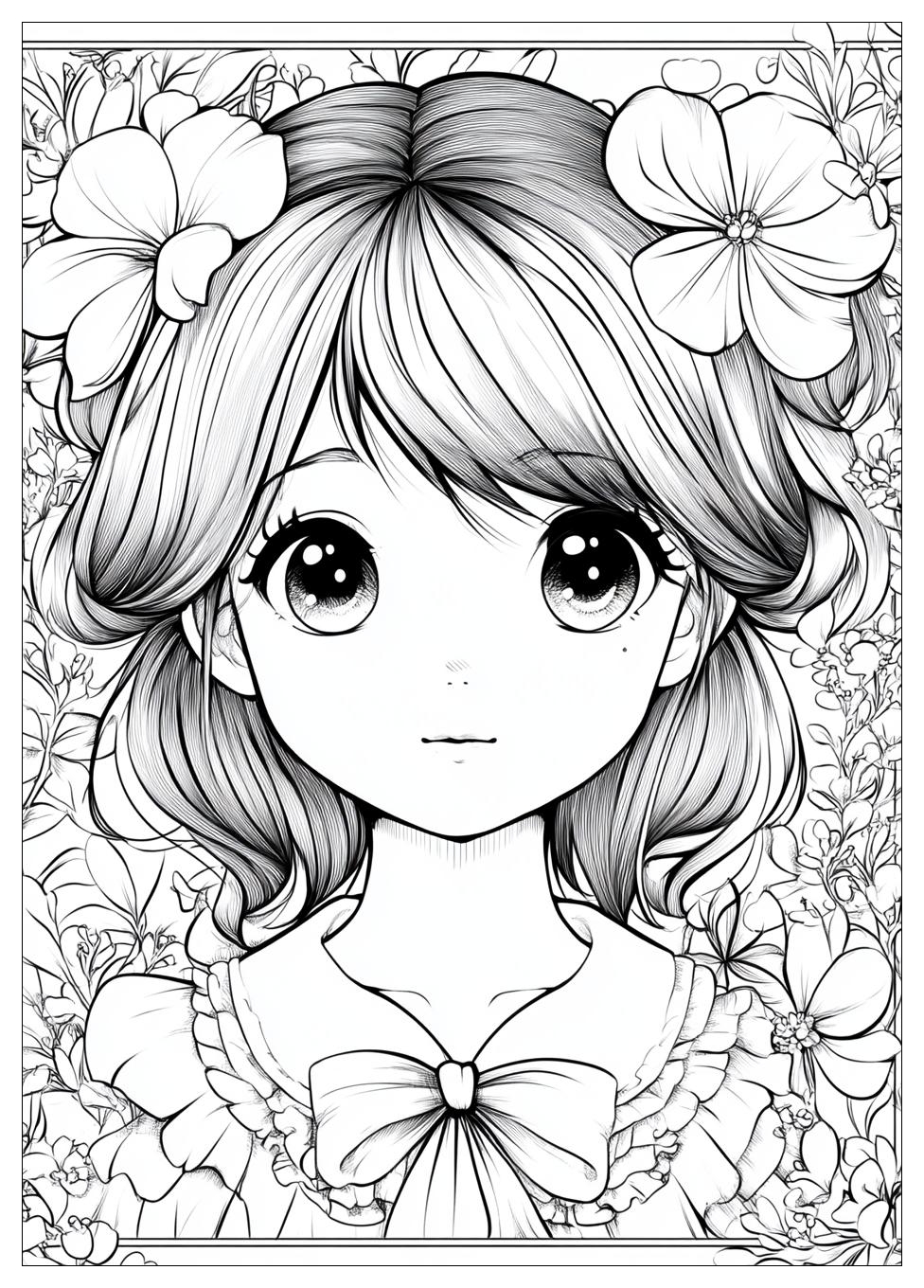Kawaii Cute Anime Ausmalbilder 10