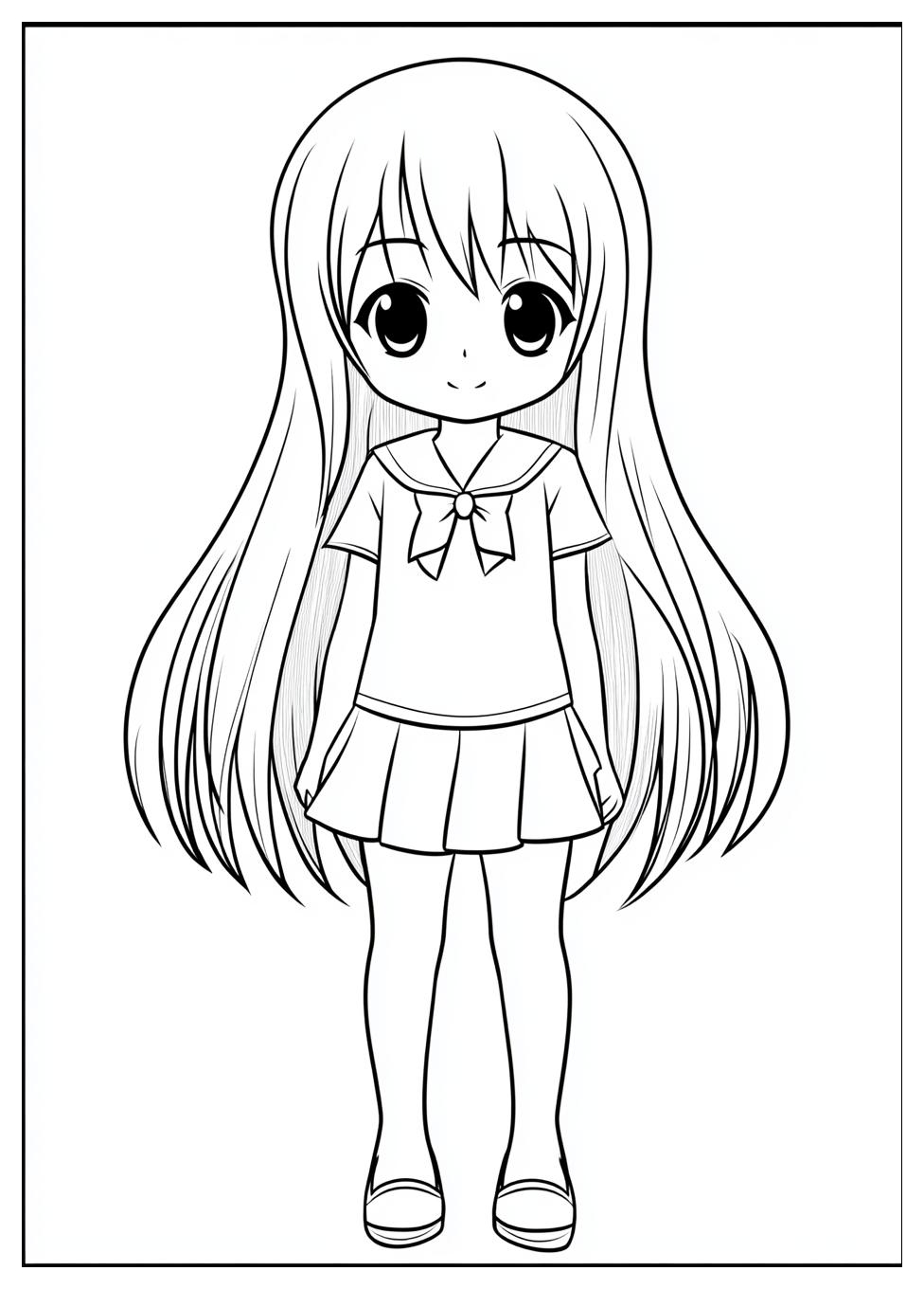 Kawaii Cute Anime Ausmalbilder 12
