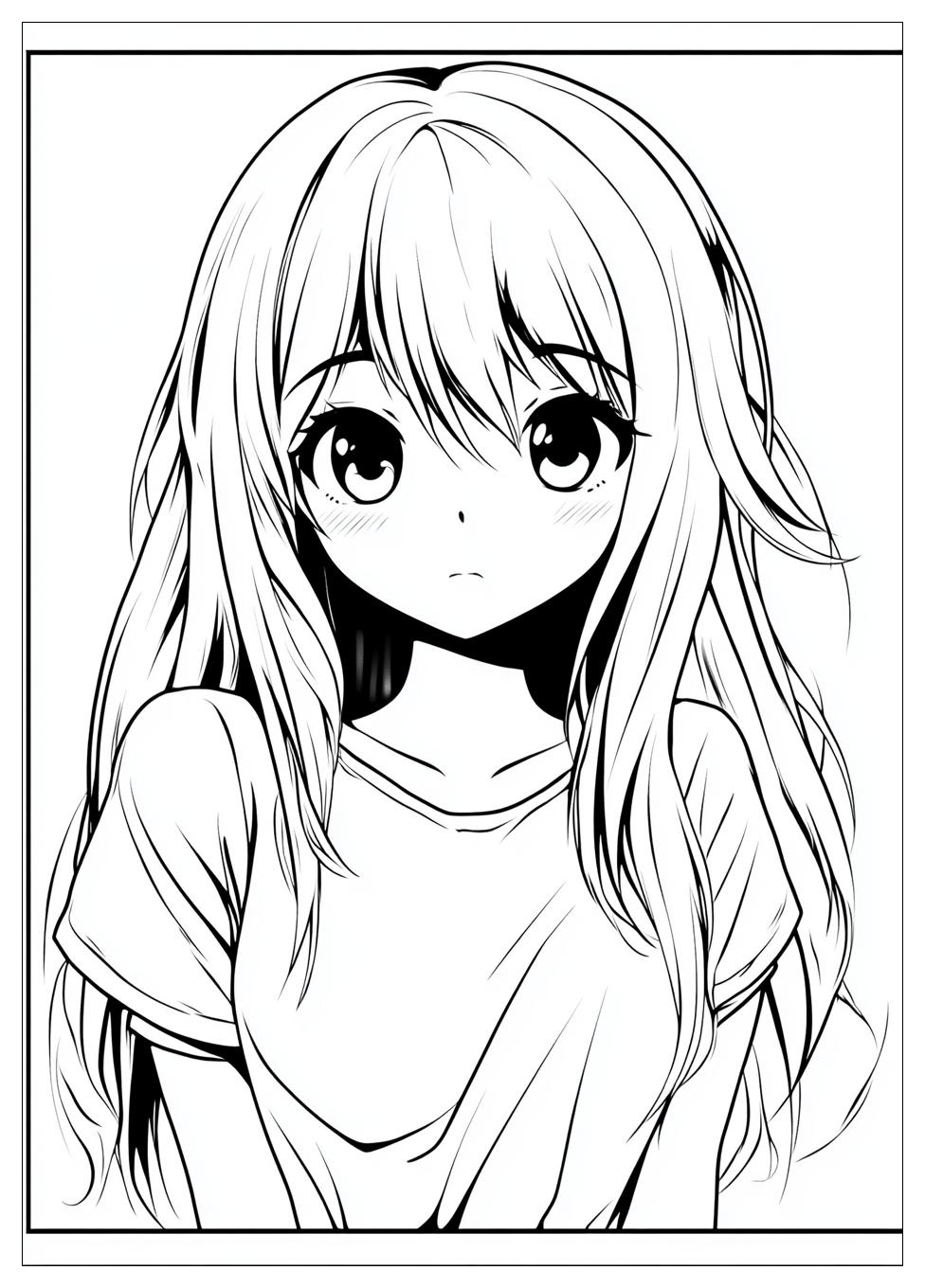 Kawaii Cute Anime Ausmalbilder 16