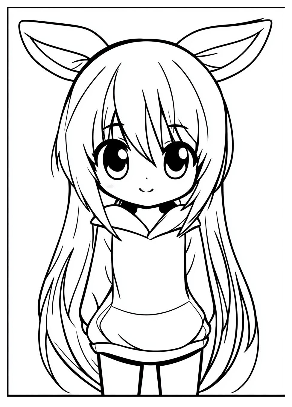 Kawaii Cute Anime Ausmalbilder 20