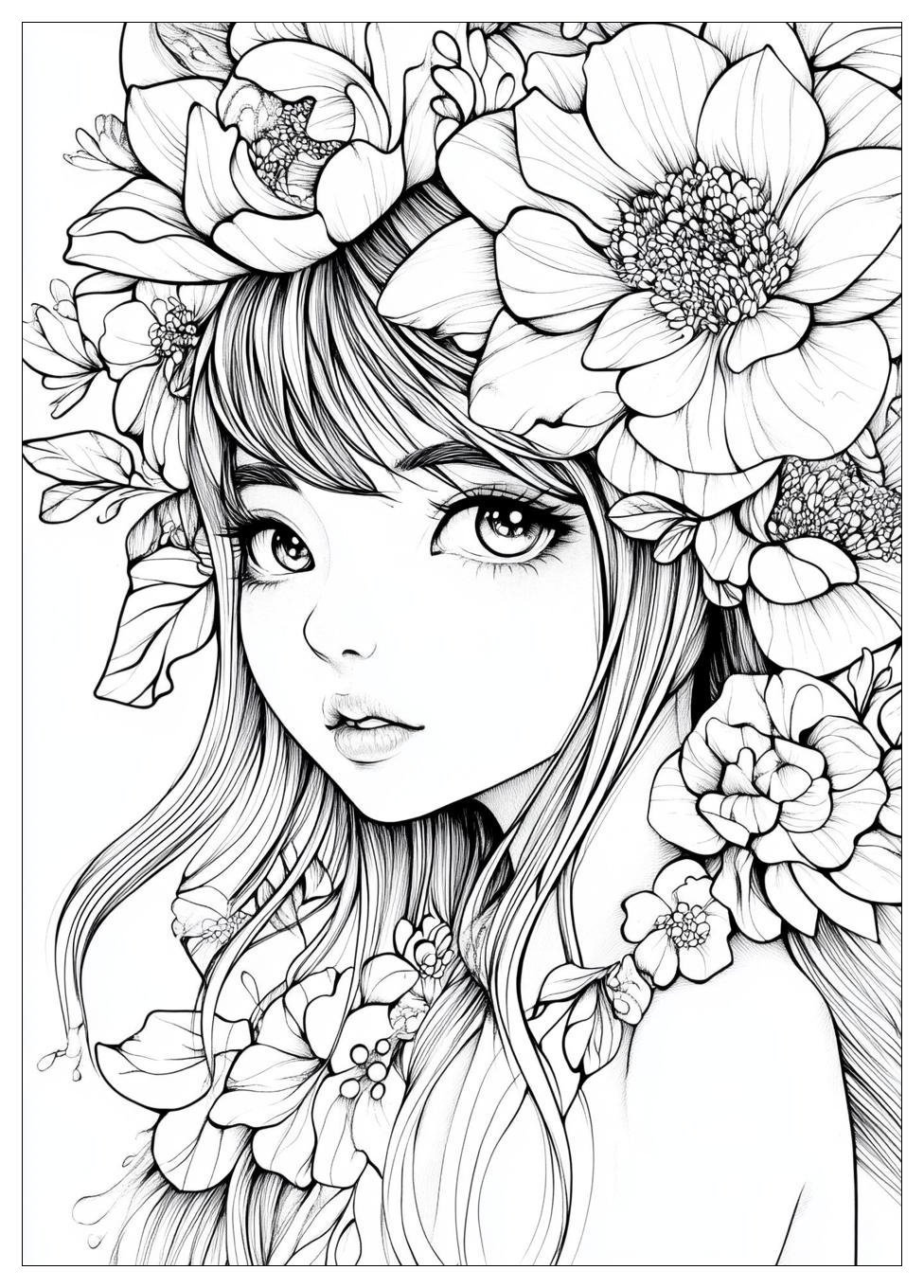 Kawaii Cute Anime Ausmalbilder 23