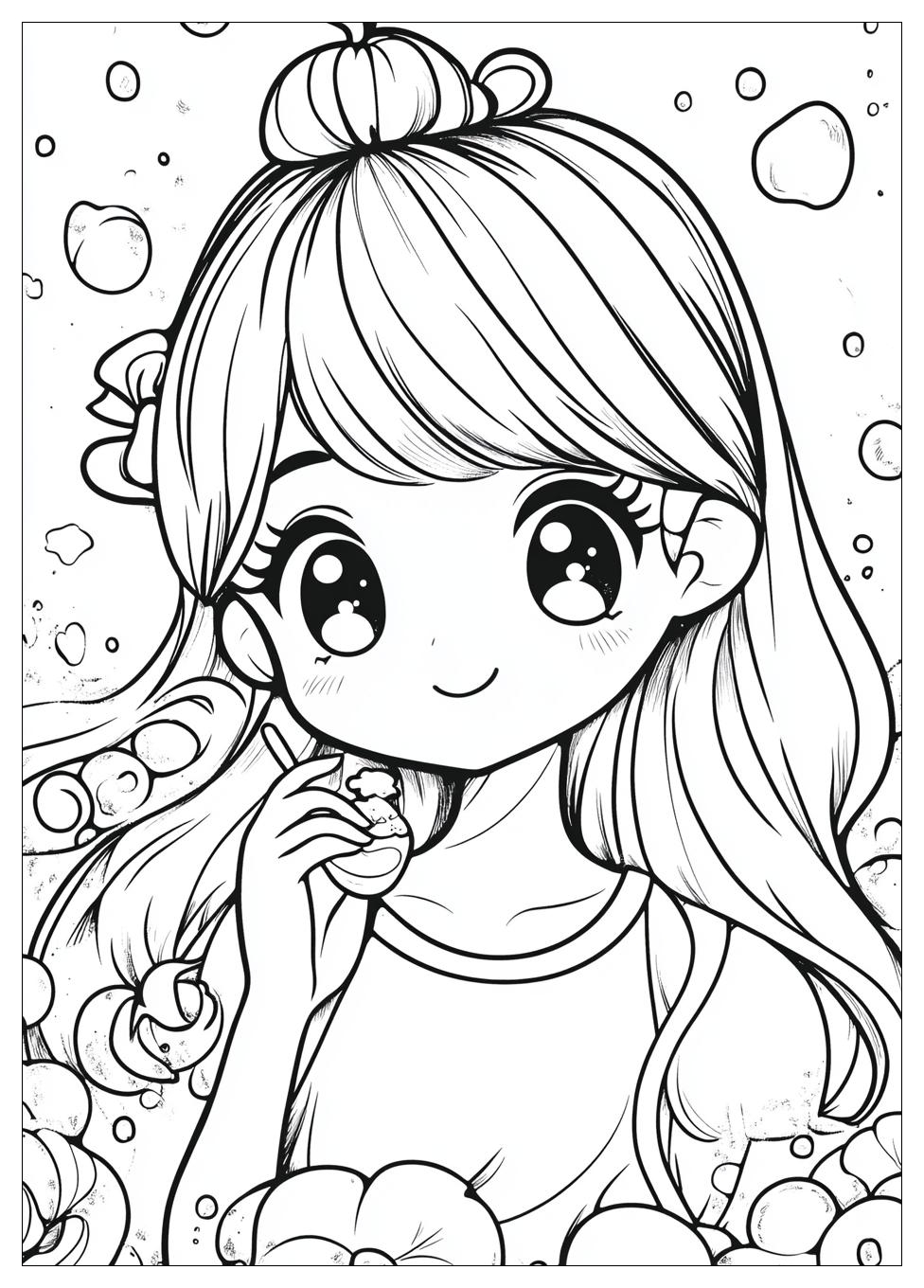 Kawaii Cute Anime Ausmalbilder 7