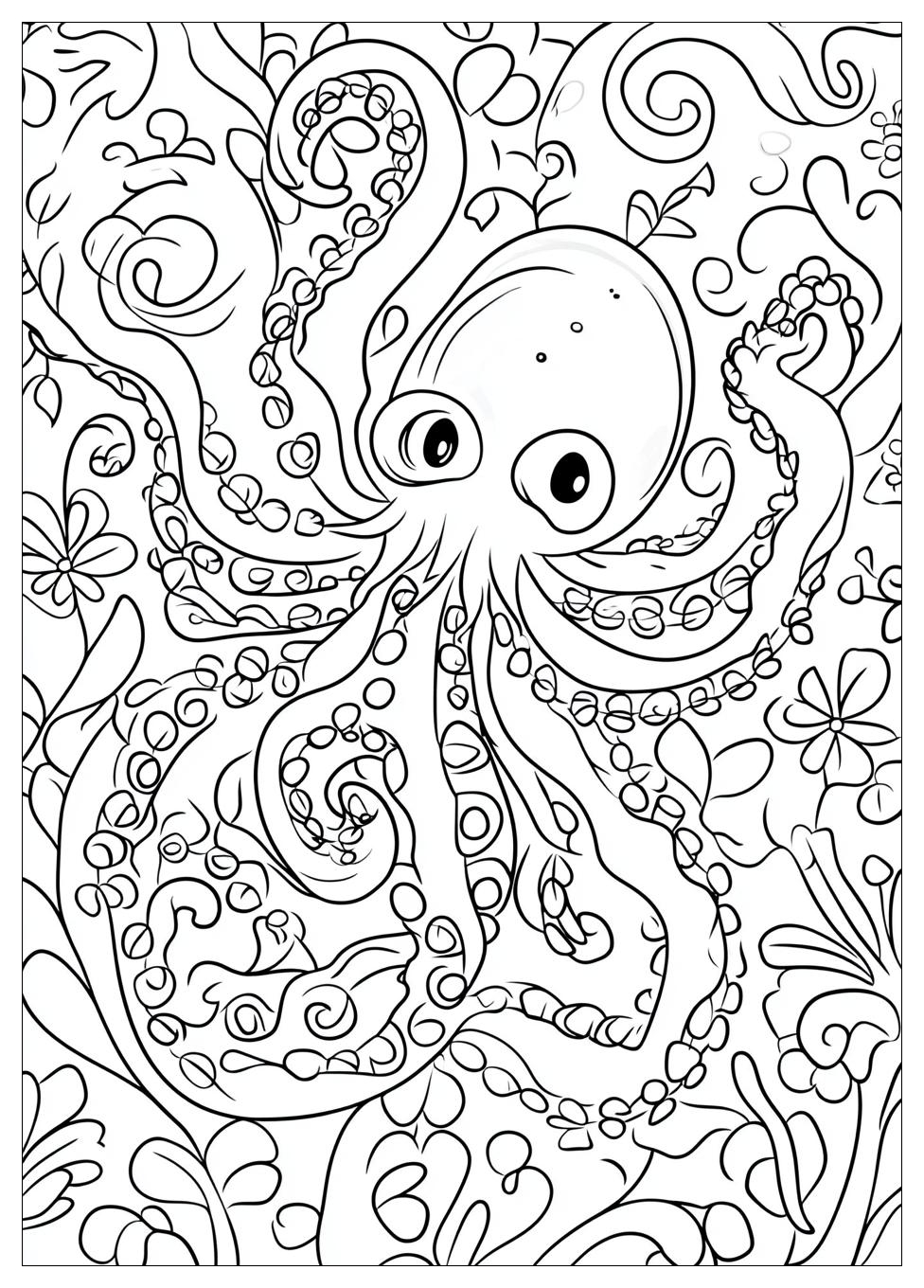 Krake Ausmalbilder 1