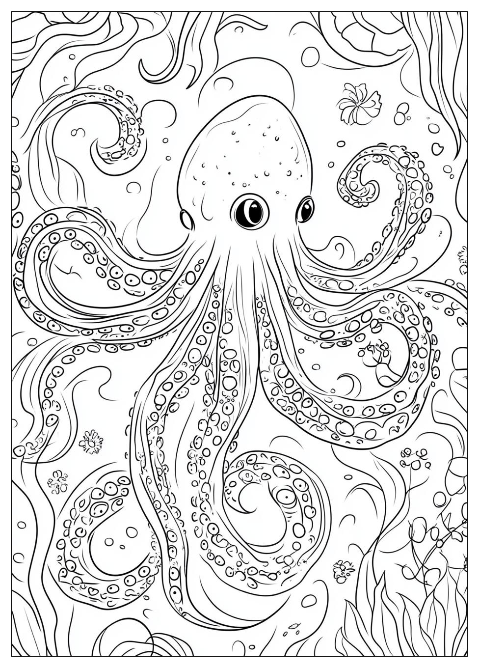 Krake Ausmalbilder 10