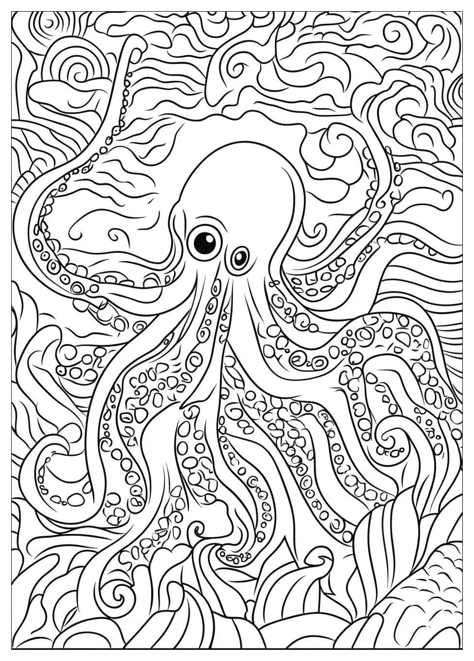 Krake Ausmalbilder 2