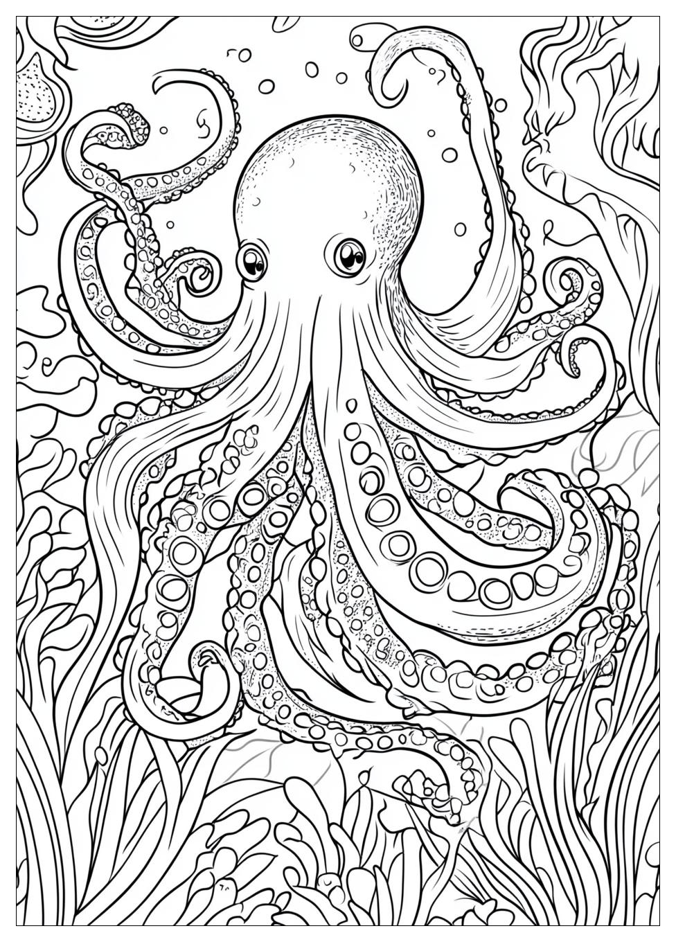Krake Ausmalbilder 3