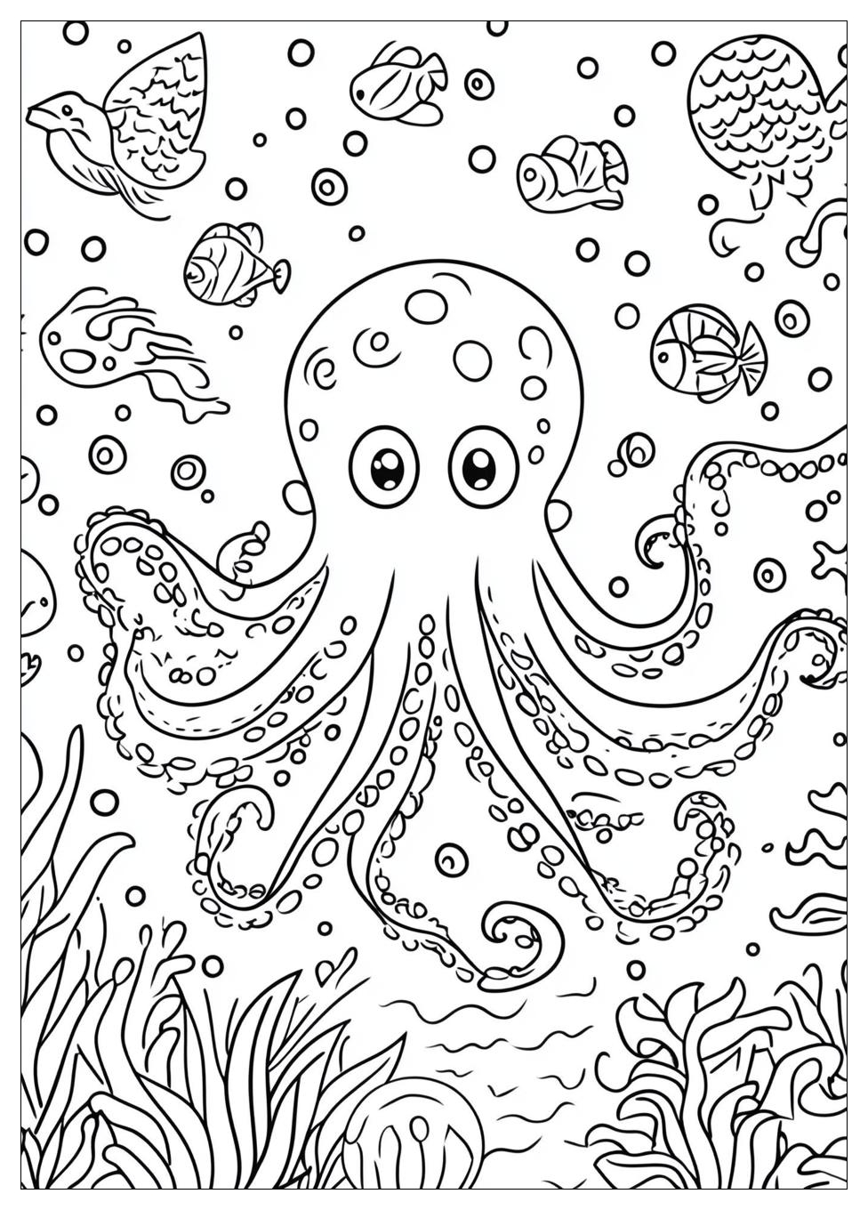 Krake Ausmalbilder 6