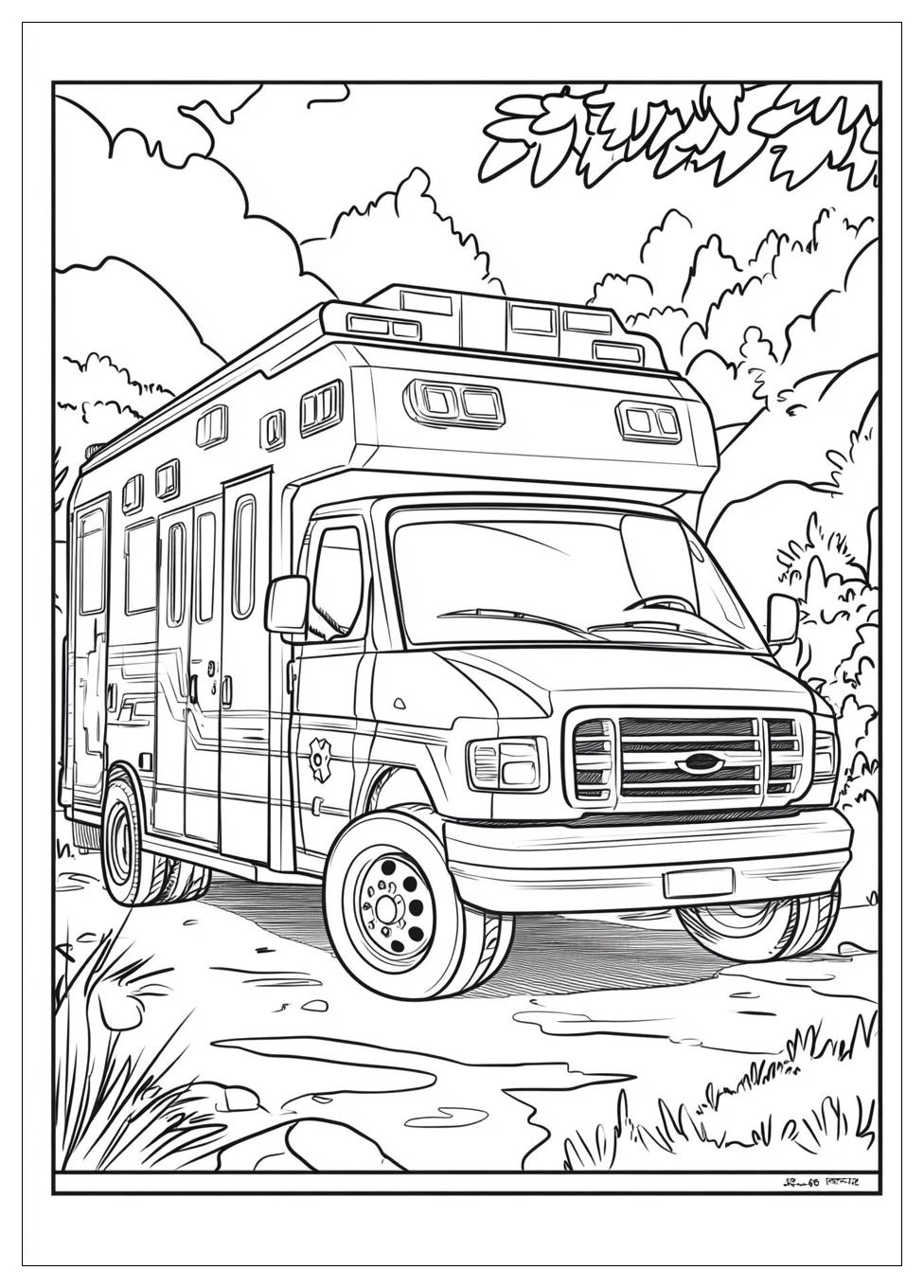 Krankenwagen Ausmalbilder 8