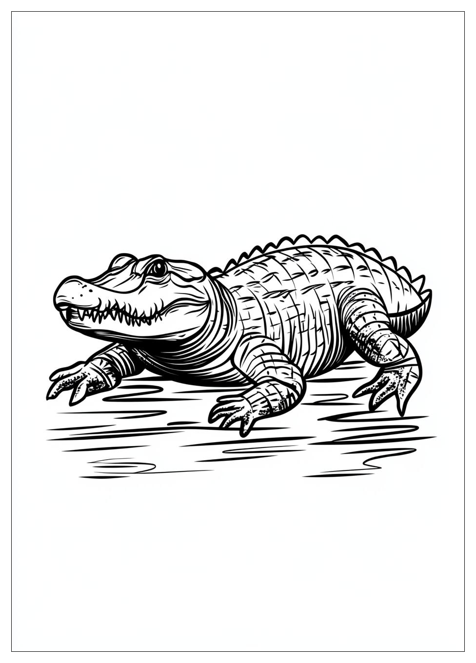 Krokodile Ausmalbilder 4