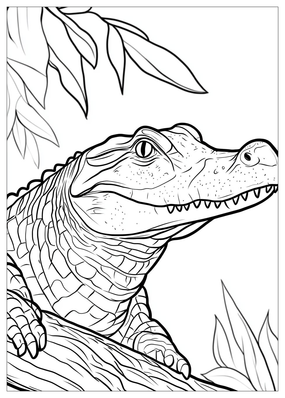 Krokodile Ausmalbilder 8