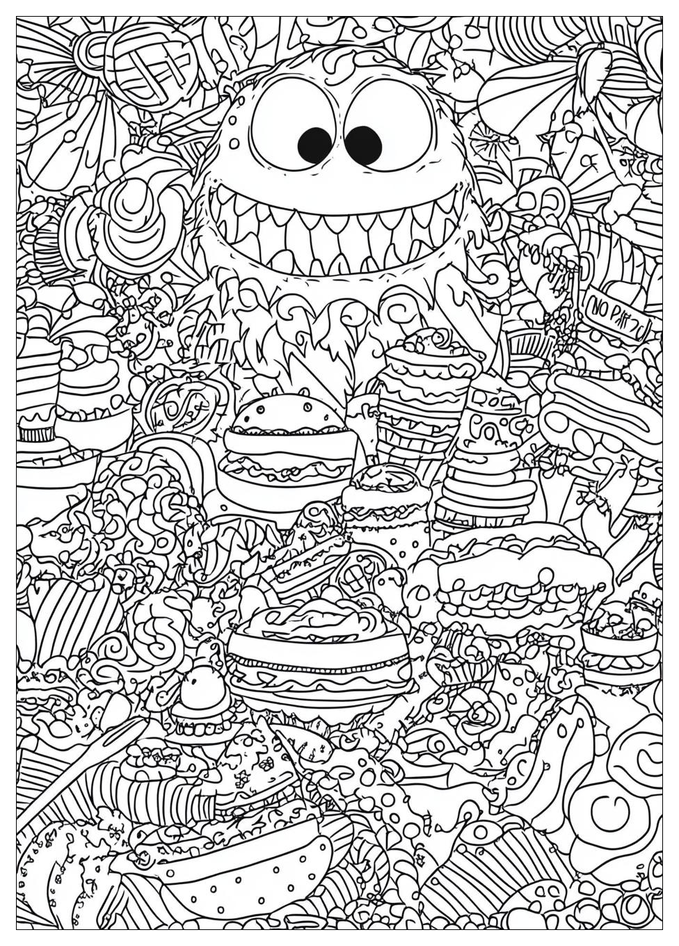 Krümelmonster Ausmalbilder 23