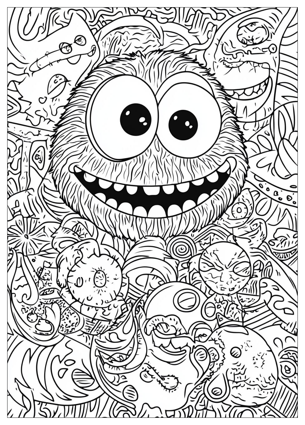 Krümelmonster Ausmalbilder 3