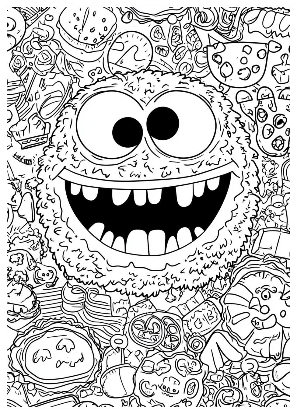 Krümelmonster Ausmalbilder 7