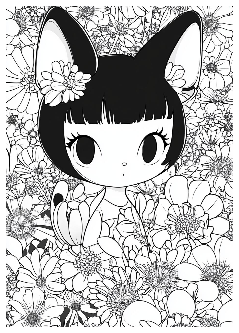 Kuromi Ausmalbilder 8