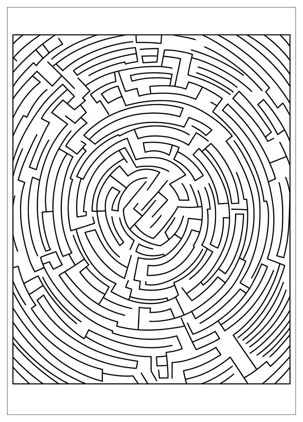 Labyrinth Ausmalbilder 5