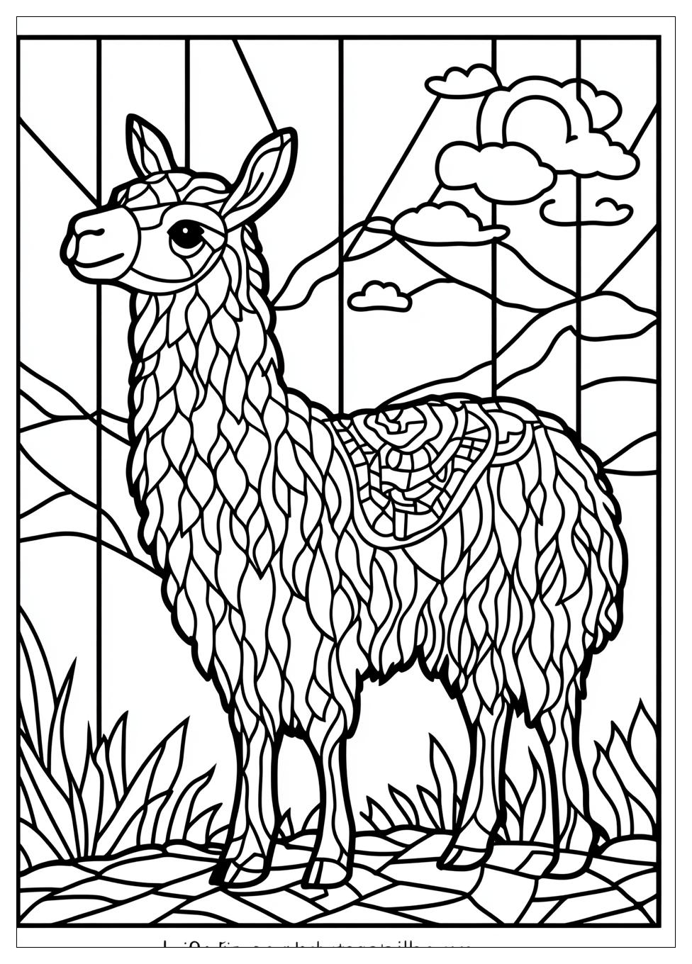 Lama Ausmalbilder 11