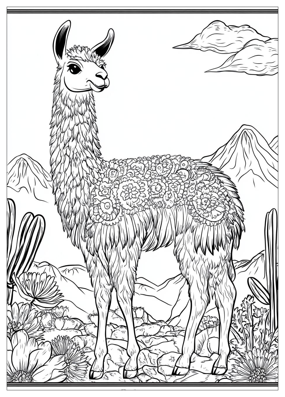 Lama Ausmalbilder 8