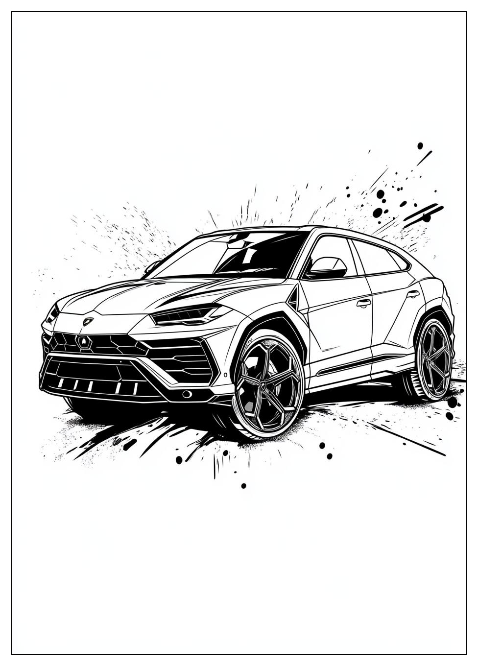 Lamborghini Urus Ausmalbilder 10