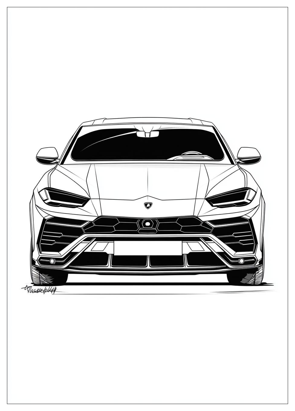 Lamborghini Urus Ausmalbilder 13