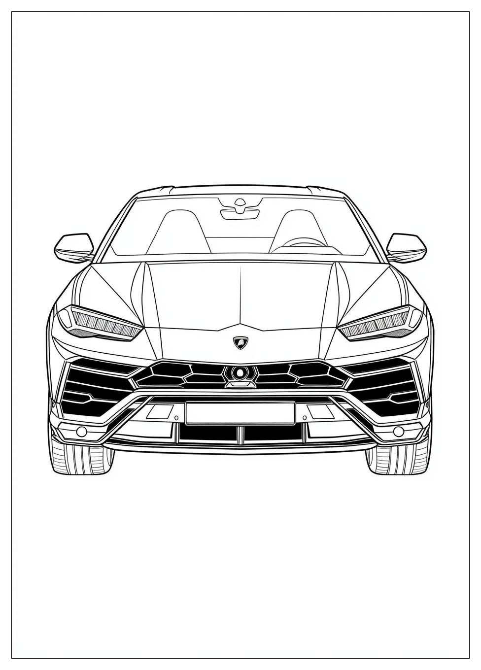 Lamborghini Urus Ausmalbilder 15