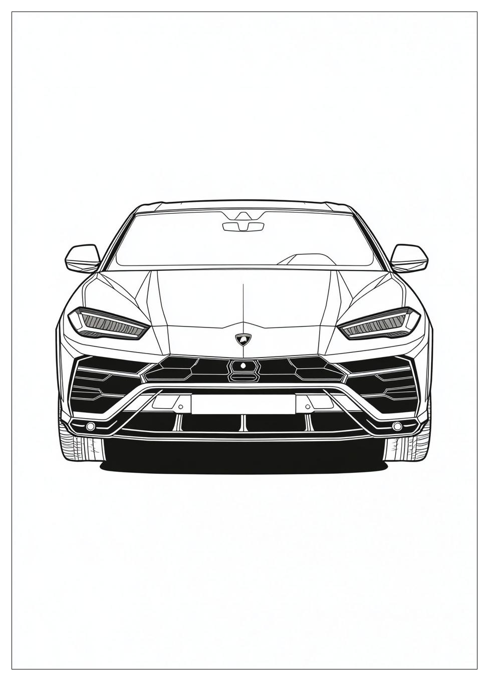 Lamborghini Urus Ausmalbilder 19