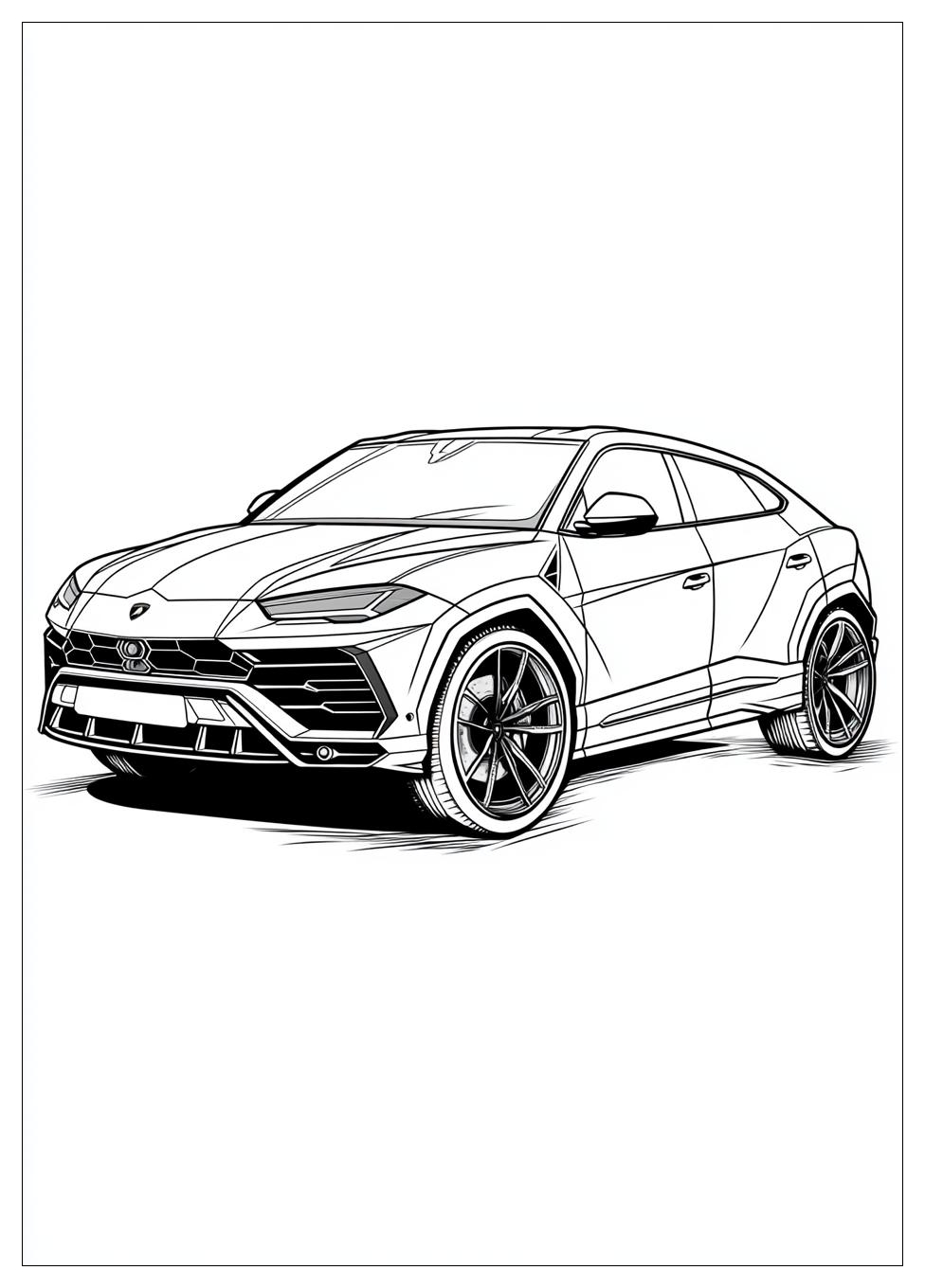 Lamborghini Urus Ausmalbilder 2