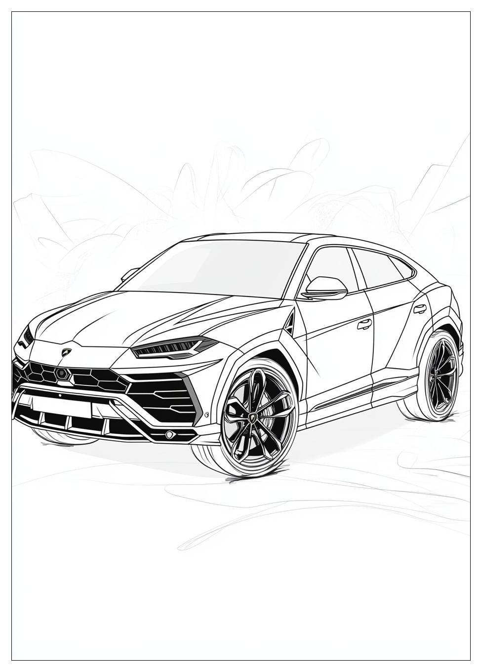 Lamborghini Urus Ausmalbilder 20