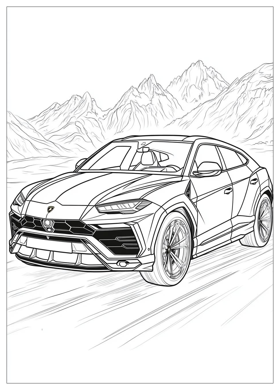 Lamborghini Urus Ausmalbilder 21