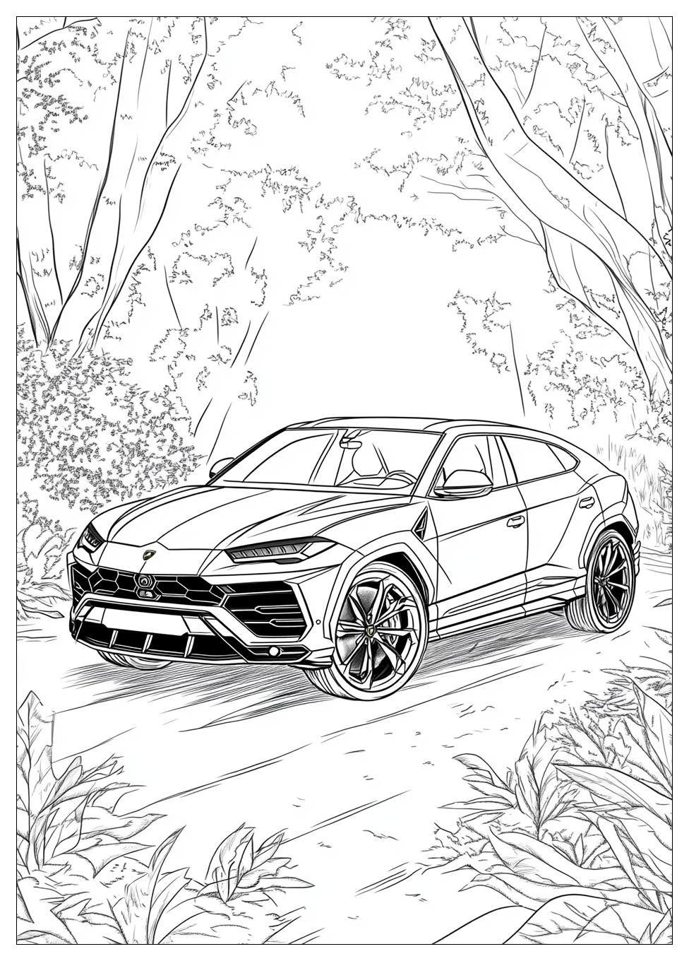 Lamborghini Urus Ausmalbilder 23