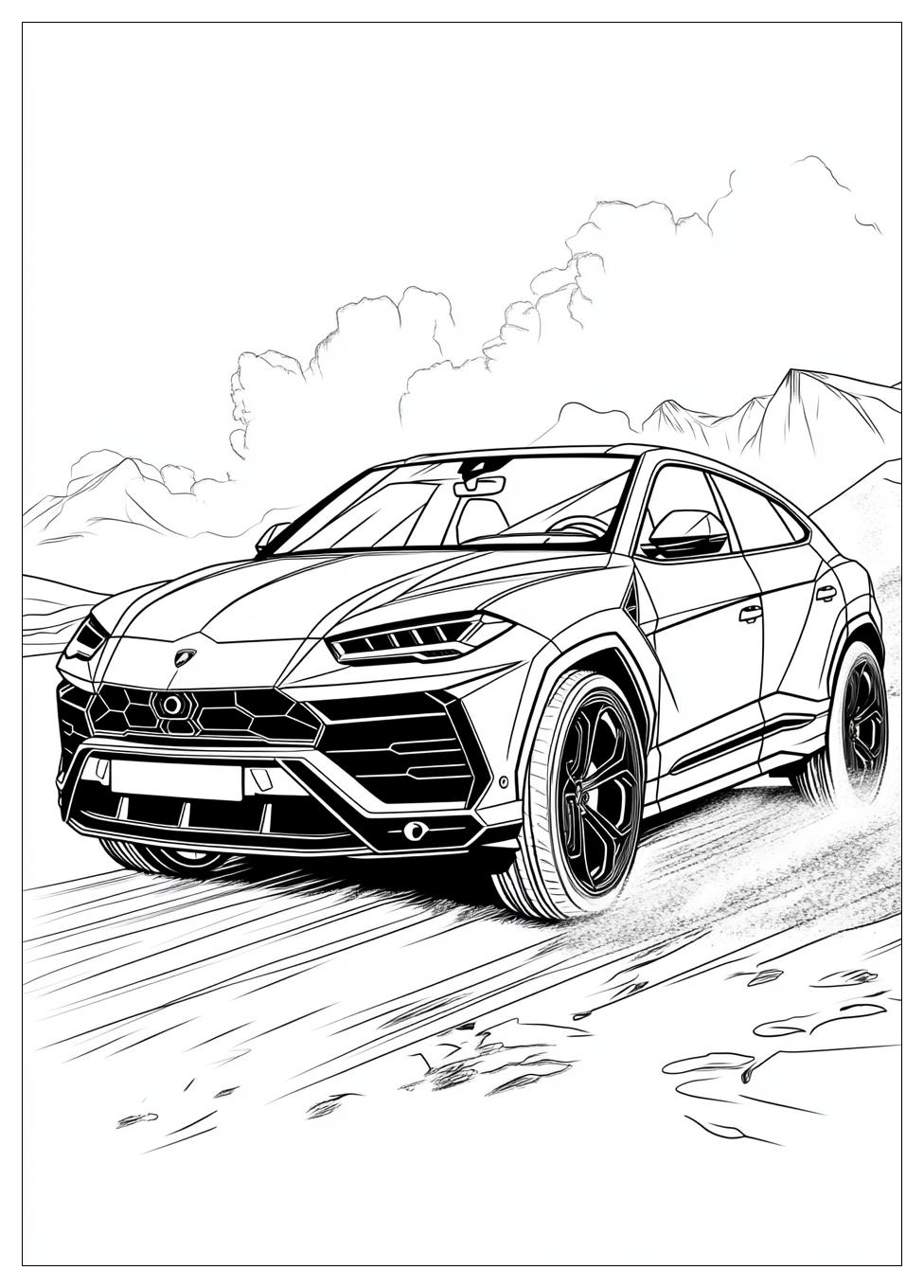 Lamborghini Urus Ausmalbilder 24