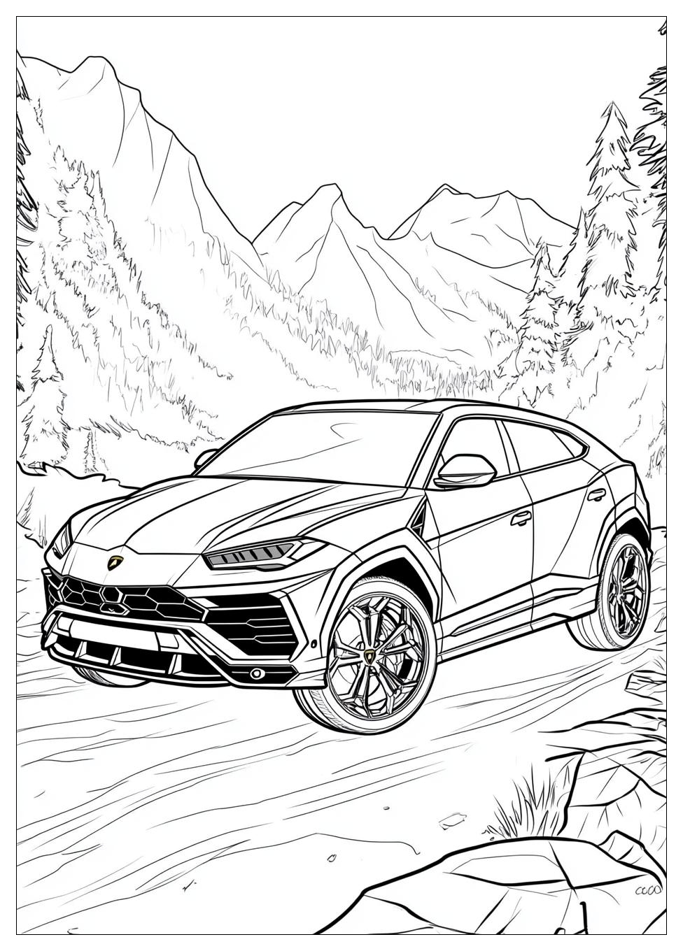 Lamborghini Urus Ausmalbilder 5