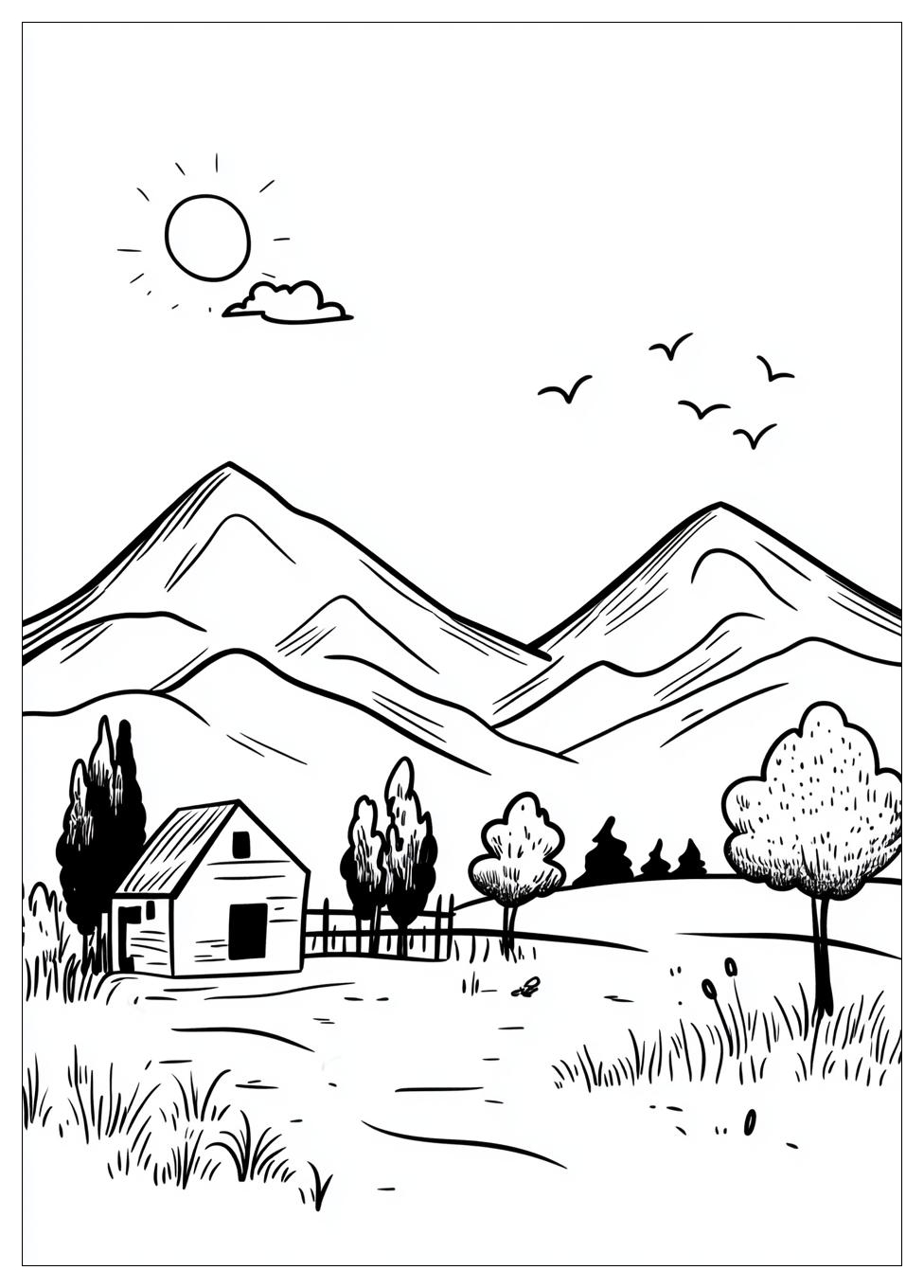 Landschaft Ausmalbilder 10