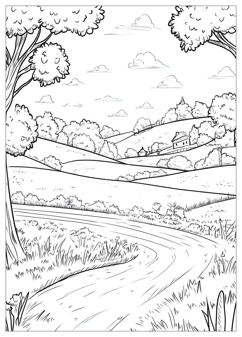 Landschaft Ausmalbilder 13