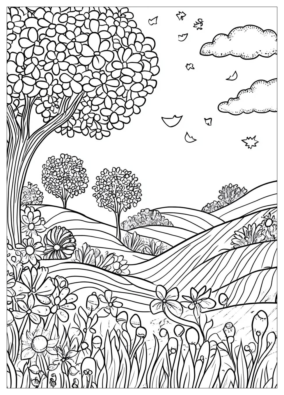 Landschaft Ausmalbilder 17