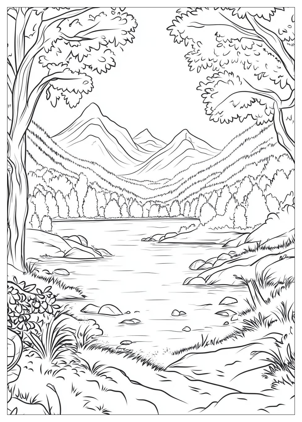 Landschaft Ausmalbilder 22