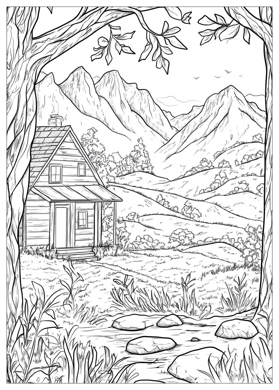 Landschaft Ausmalbilder 23