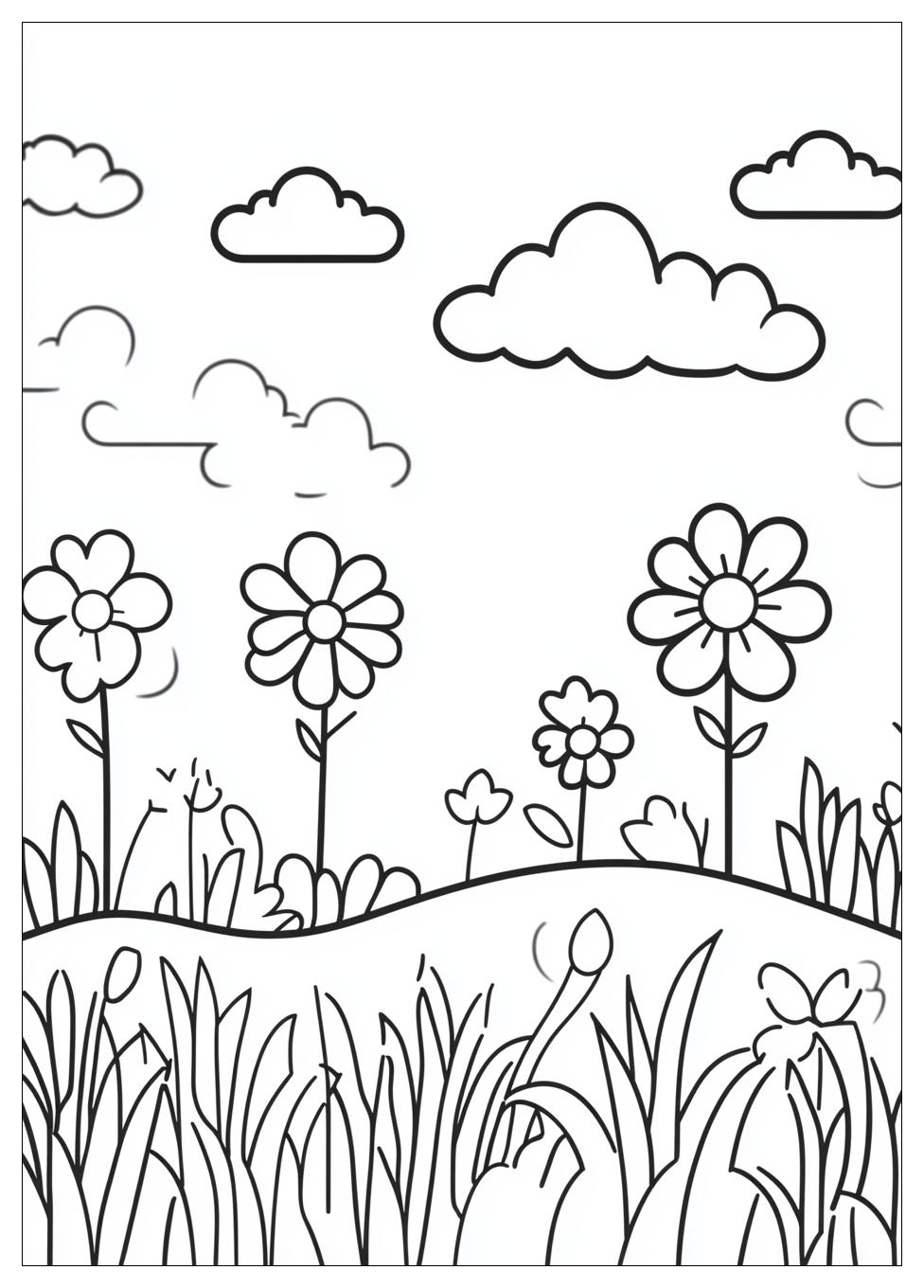 Landschaft Ausmalbilder 3
