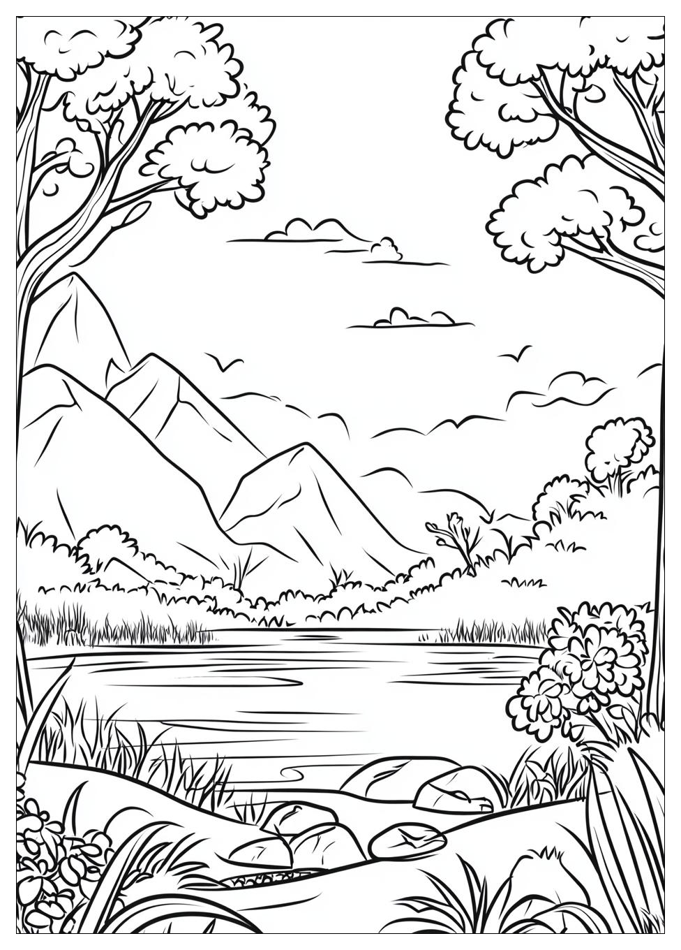Landschaft Ausmalbilder 6
