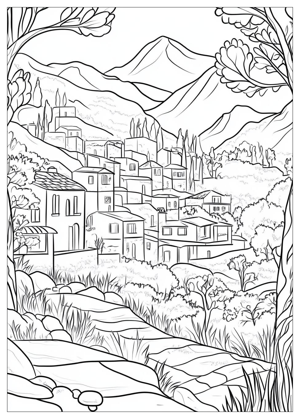 Landschaft Ausmalbilder 8