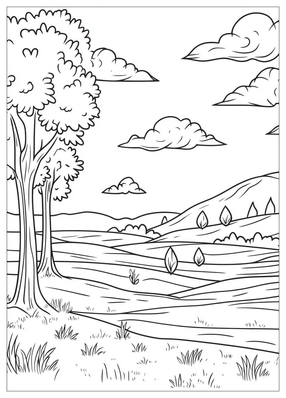 Landschaft Ausmalbilder 9
