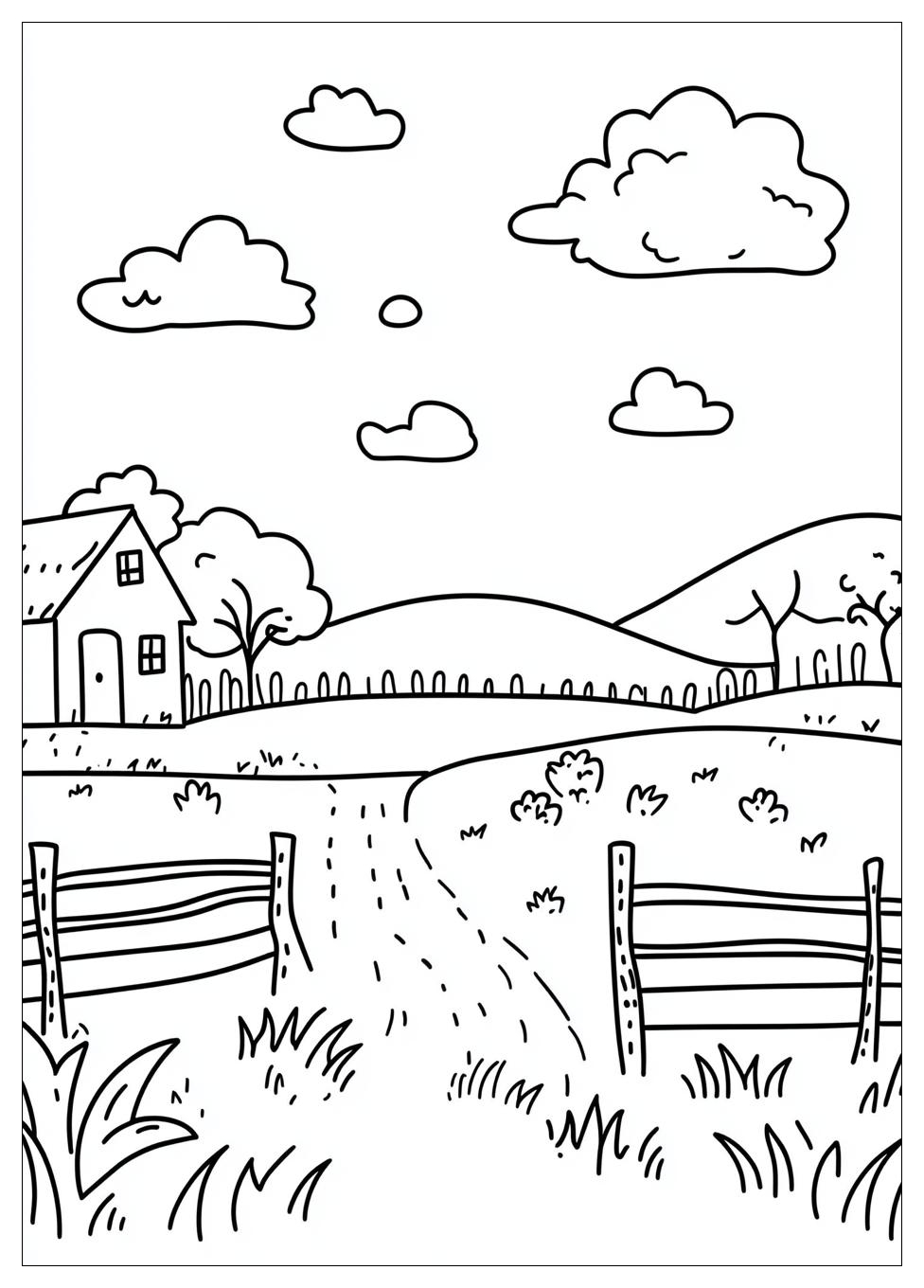 Landschaften Ausmalbilder 10