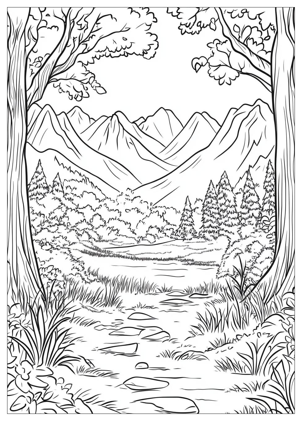 Landschaften Ausmalbilder 12